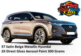 5T Satin Beige Metallic Hyundai 2K Aerosol Paint 300 Grams