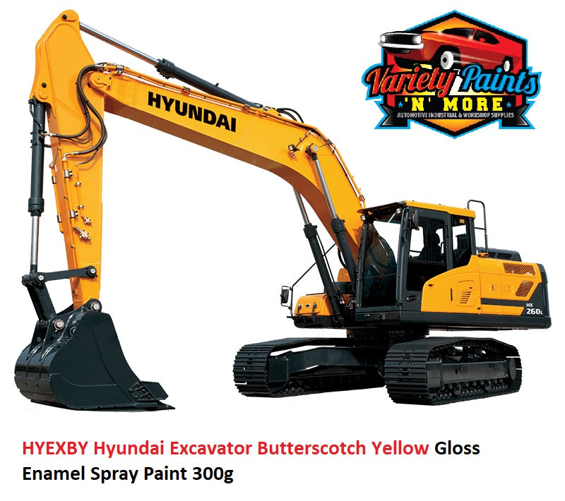 HYEXY Hyundai Excavator Yellow Gloss Enamel Spray Paint 300g
