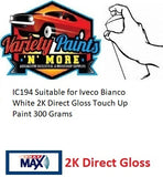 IC194 Suitable for Iveco Bianco White 2K Direct Gloss Touch Up Paint 300 Grams 