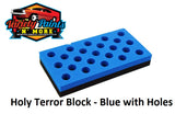Holy Terror Block - Blue with Holes