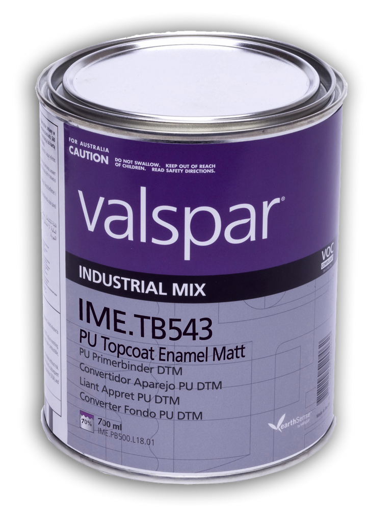 Valspar Industrial Binder 2K TB543 Matt PU Topcoat 2.64 Litre