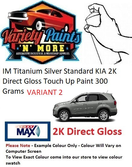IM Titanium Silver V2 KIA 2K Direct Gloss Touch Up Paint 300 Grams VARIANT 2