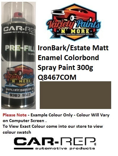 IronBark/Estate Matt Enamel Colorbond Spray Paint 300g Q8467COM