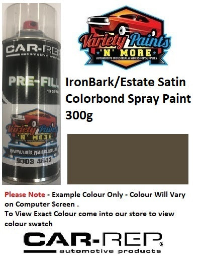 IronBark/Estate Satin Enamel Colorbond Spray Paint 300g Q8467S