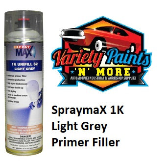 SprayMax 1K Primer Filler Light Grey Spray 400ml JAC498