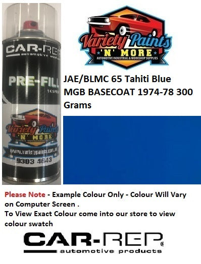 JAE/BLMC 65 Tahiti Blue MGB BASECOAT 1974-78 300 Grams