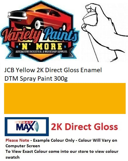 JCB Yellow 2K Direct Gloss Enamel Spray Paint 300g