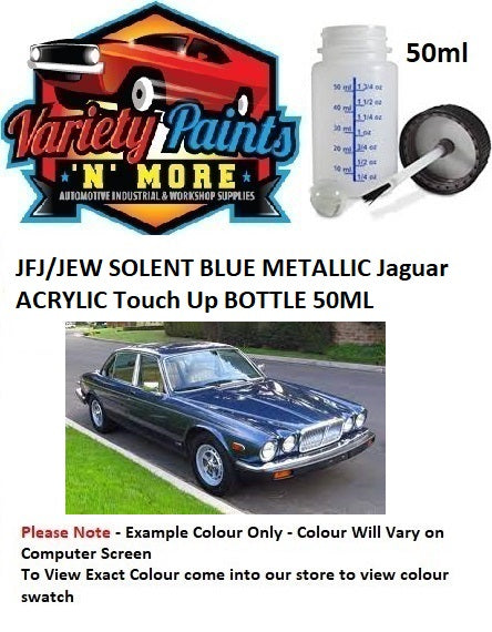 JFJ/JEW SOLENT BLUE METALLIC Jaguar ACRYLIC Touch Up BOTTLE 50ML