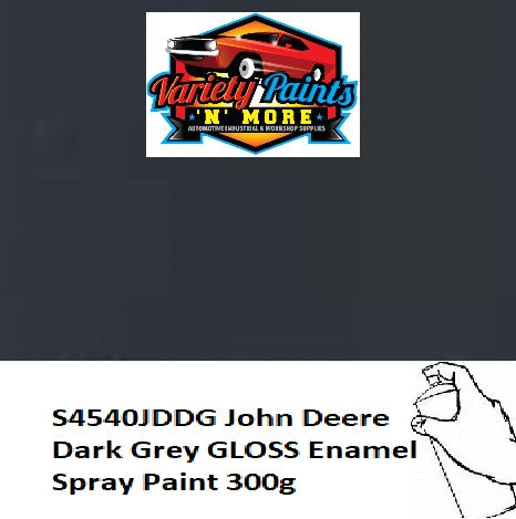 S4540JDDG John Deere Dark Grey GLOSS Enamel Spray Paint 300g