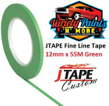 JTAPE Green Fine Line Tape 12mm x 55M 