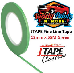 JTAPE Green Fine Line Tape 12mm x 55M 