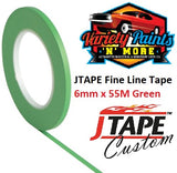 JTAPE Green Fine Line Tape 6mm x 55M 