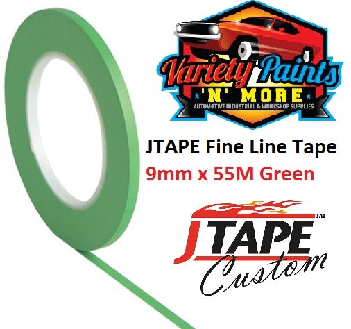 JTAPE Green Fine Line Tape 9mm x 55M 