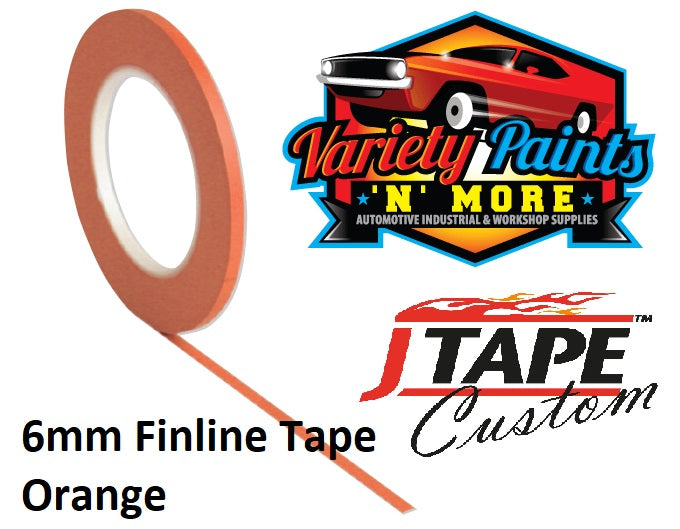 JTAPE Orange Fine Line Masking Tape 6mm x 55M
