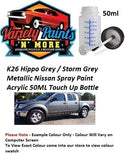 K26 Hippo Grey / Storm Grey Metallic Nissan Spray Paint Acrylic 50ML Touch Up Bottle