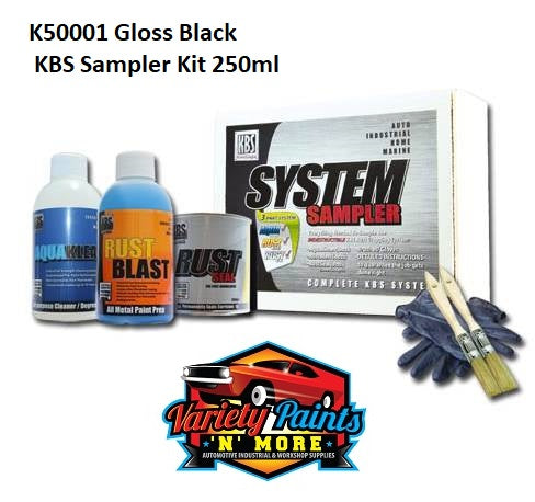 KBS Gloss Black System Sampler Kit 250ml
