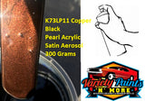 K73LP11 Copper Black Pearl Satin Acrylic  Aerosol Paint 300 Grams