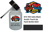 K73 70% Satin Black Acrylic Touch Up Paint Bottle 50ml