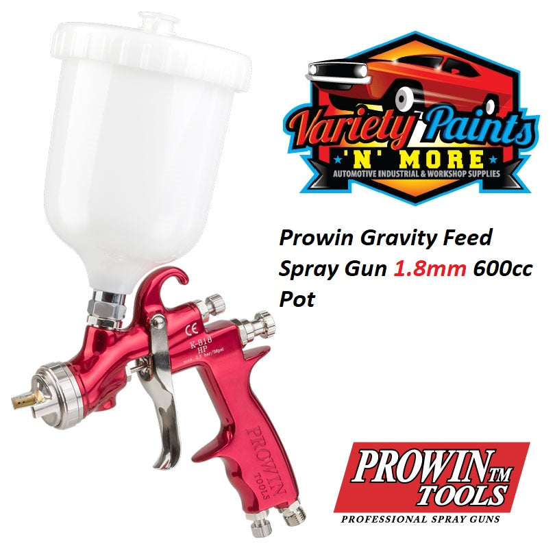 Prowin Gravity Feed Spray Gun 1.8mm 600cc Pot