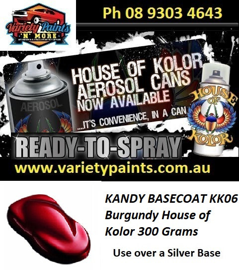 KANDY Basecoat KK06 Burgundy House of Kolor 300 Grams