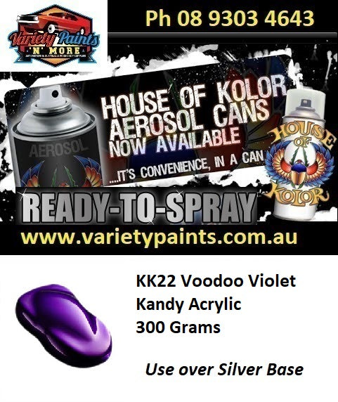 KANDY Acrylic KK22 Voodoo Violet House of Kolor 300 Grams