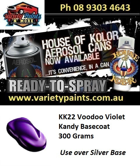 KANDY Basecoat KK22 Voodoo Violet House of Kolor 300 Grams