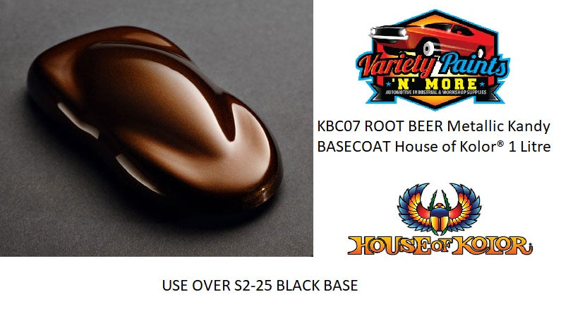 KBC07 ROOT BEER Metallic Kandy BASECOAT House of Kolor® 1 Litre