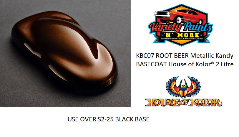 KBC07 ROOT BEER Metallic Kandy BASECOAT House of Kolor® 2 Litre