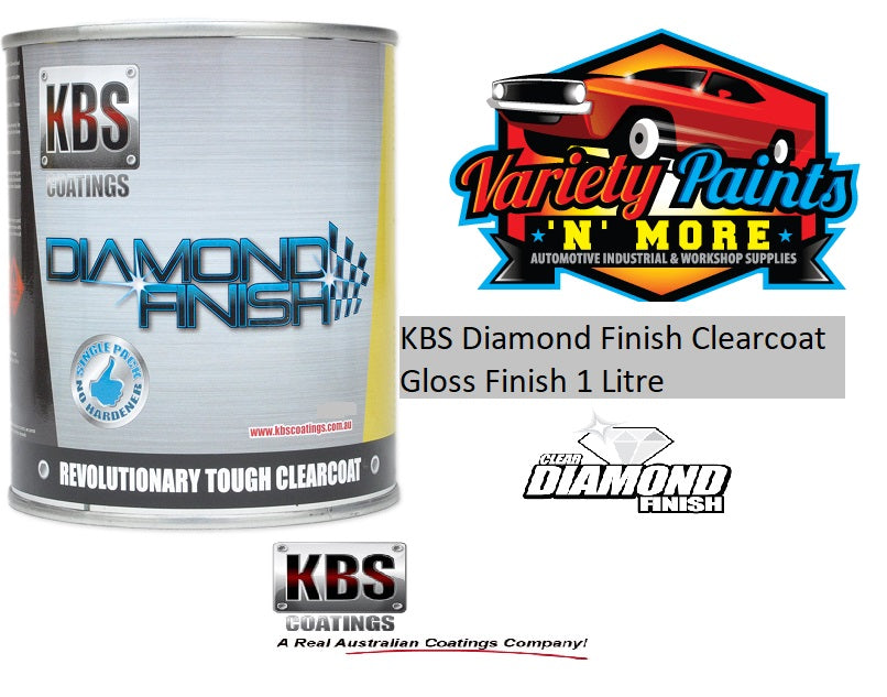 KBS Diamond Finish Clearcoat Gloss Finish 1 Litre 8404