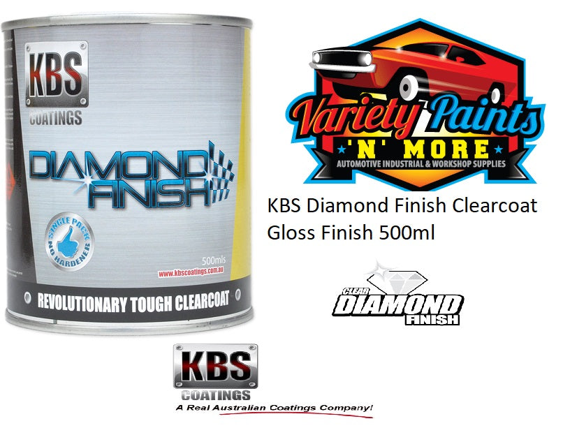 KBS Clear Diamond Finish Clearcoat- 1K Water Clear Coating