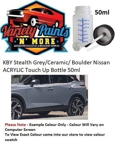 KBY Stealth Grey/Ceramic/ Boulder Nissan ACRYLIC Touch Up Bottle 50ml