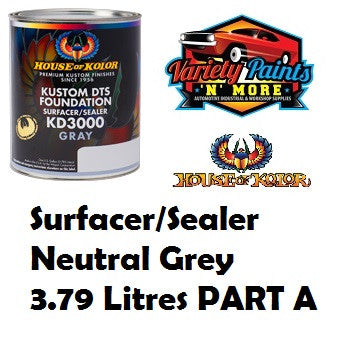 Kustom DTS Foundation Surfacer/Sealer Neutral Grey 1 Gallon House of Kolor PART A