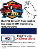 KEA-CPE2 Kenworth Truck Sapphire Blue Gloss 2K DTM Enamel Spray Paint 300 Grams 