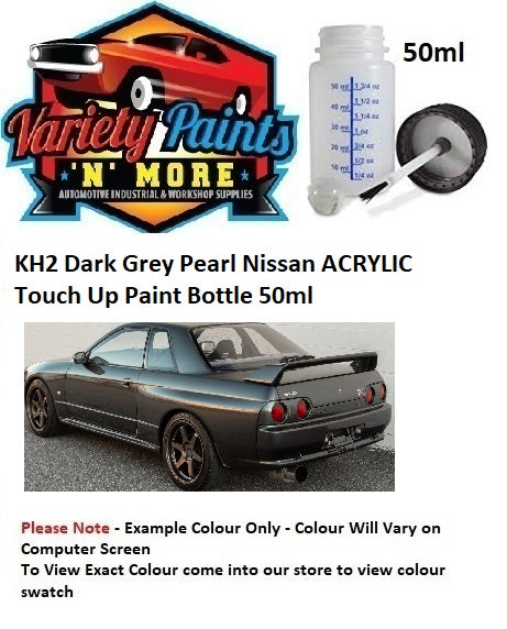 KH2 Dark Grey Pearl Nissan ACRYLIC Touch Up Paint Bottle 50ml