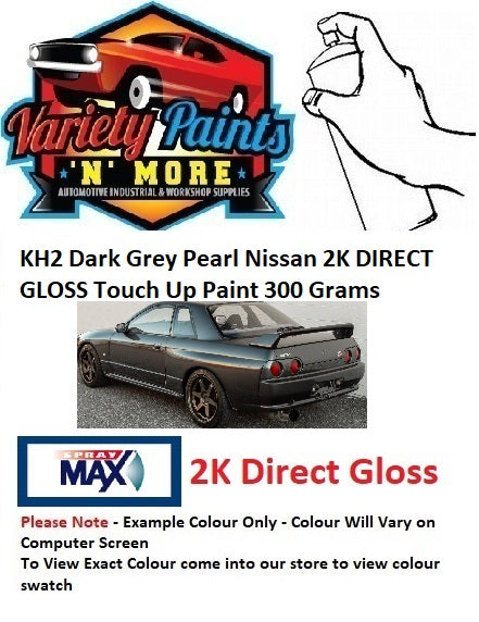 KH2 Dark Grey Pearl Nissan 2K DIRECT GLOSS Touch Up Paint 300 Grams