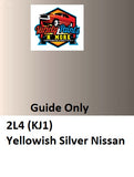 Variety Paints 2L4 (KJ1) Yellowish Silver Nissan  ACRYLIC  Aerosol Paint 300 Grams 
