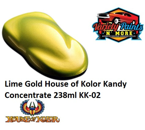 KK02 House of Kolor Lime Gold Kandy Concentrate 238ml