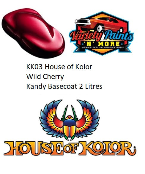 KK03 House of Kolor Wild Cherry Kandy Basecoat 2 Litres