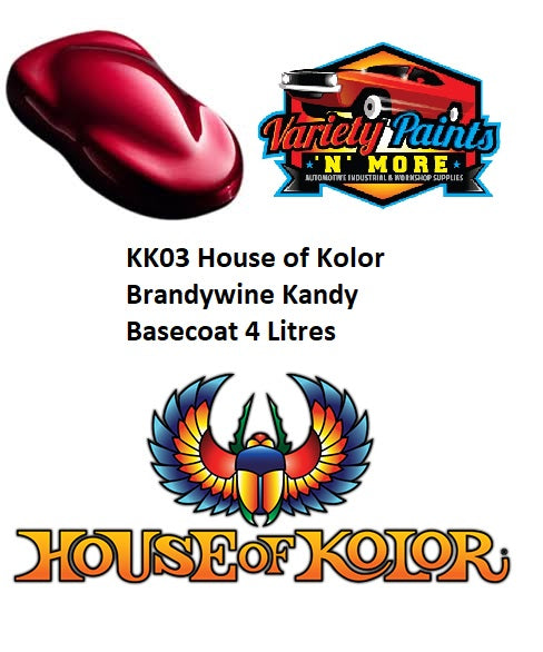 KK03 House of Kolor Wild Cherry Kandy Basecoat 4 Litres