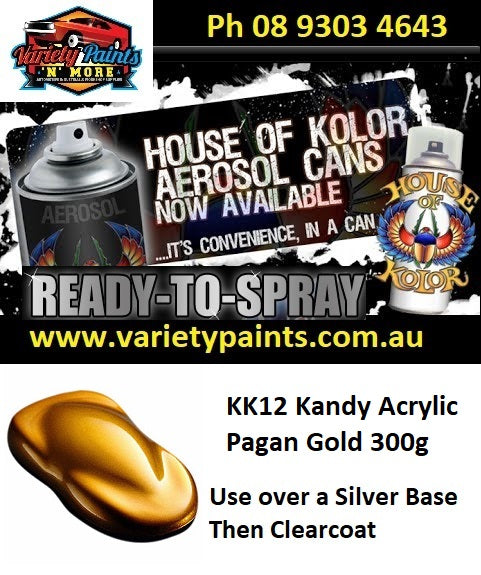 KANDY Acrylic KK12  Pagan Gold House of Kolor 300 Grams KBC12