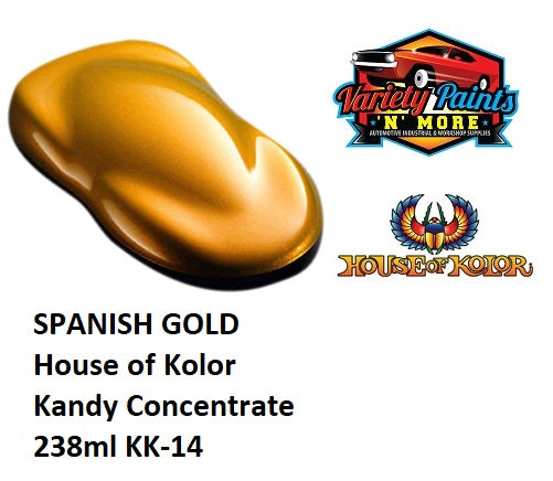 KK14 House of Kolor SPANISH GOLD Kandy Concentrate 238ml