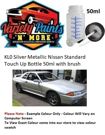 KLO Silver Metallic Suitable for Nissan Touch Up Bottle 50ml with brush