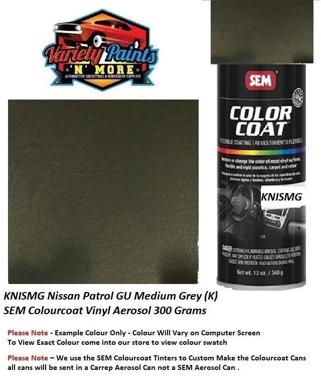KNISMG Nissan Patrol GU Medium Grey (K)  SEM Colourcoat Vinyl Aerosol 300 Grams