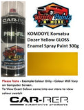KOMDOYE Komatsu Dozer Yellow GLOSS Enamel Spray Paint 300g 