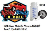 KR4 Silver Metallic Nissan ACRYLIC Touch Up Bottle 50ml