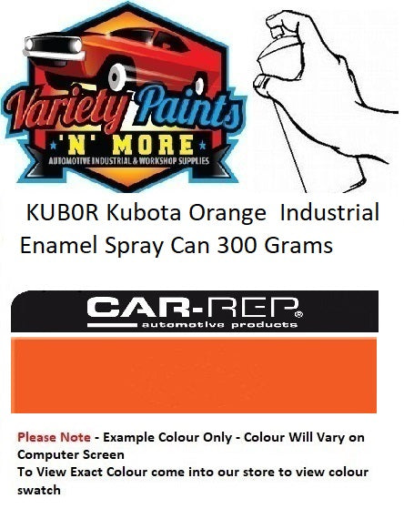 KUB0R Kubota Orange  Industrial Enamel Spray Can 300 Grams