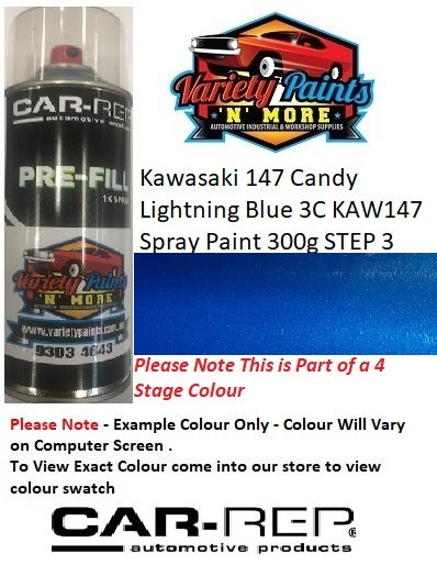 Kawasaki 147 Candy Lightning Blue 3C KAW147 Spray Paint 300g