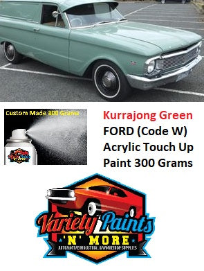 W Kurrajong Green FORD Acrylic Touch Up Paint 300 Grams 1IS 69A