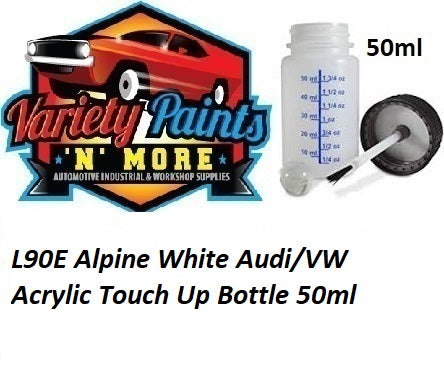 L90E Alpine White Audi/VW Acrylic Touch Up Bottle 50ml