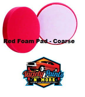 Velocity 150mm Velcro Foam Red Pad Coarse Low Profile